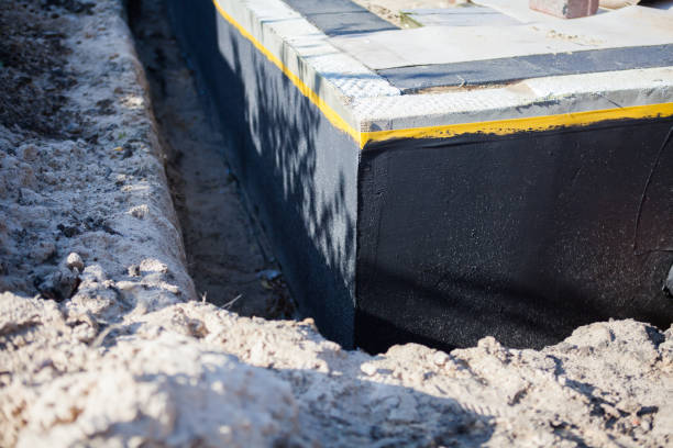 Residential Exterior Waterproofing installation at a Belleville, MI home by SJ Waterproofing Pros